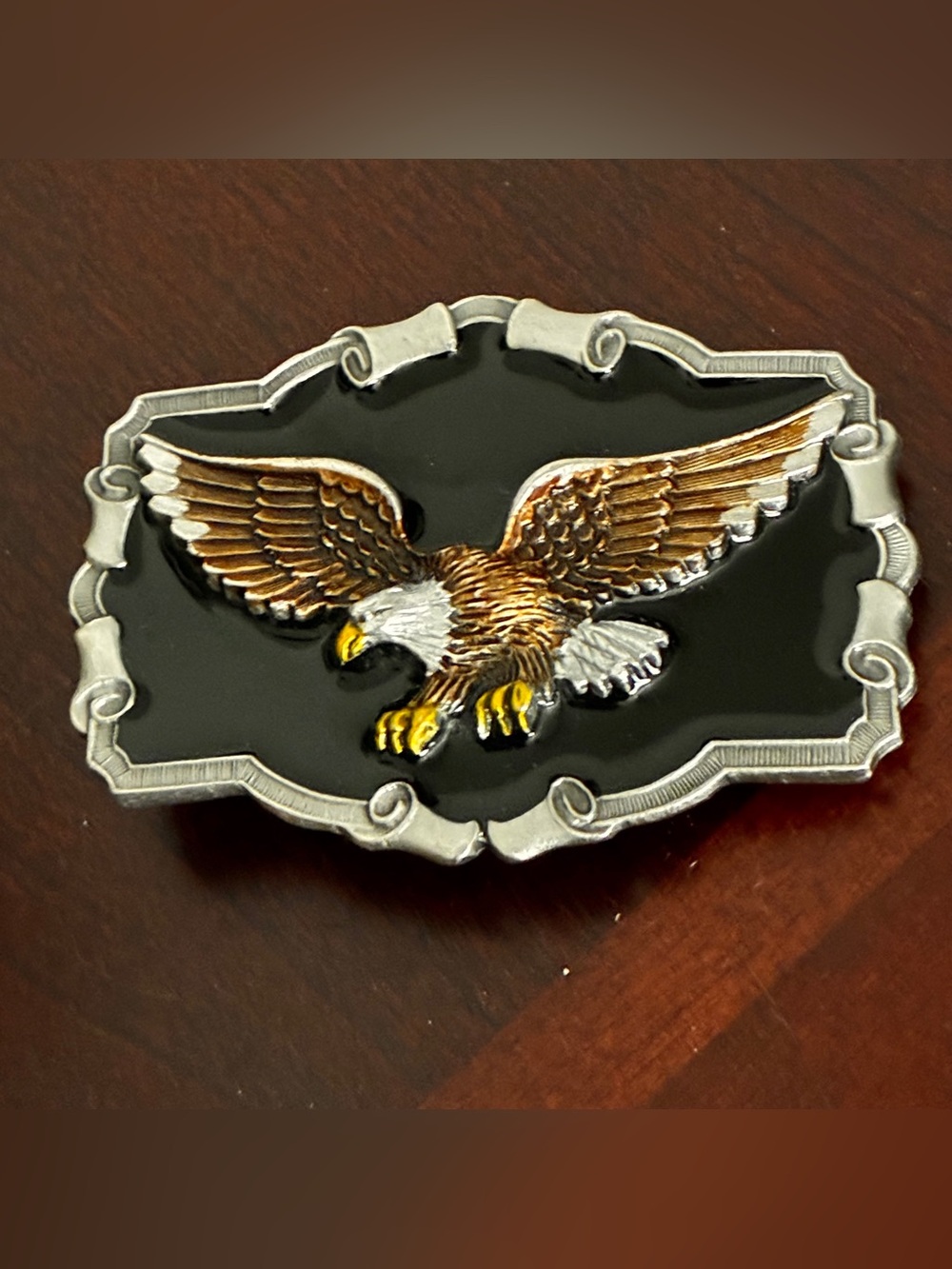 Eagle Belt Buckle in Black, Gold and Silver